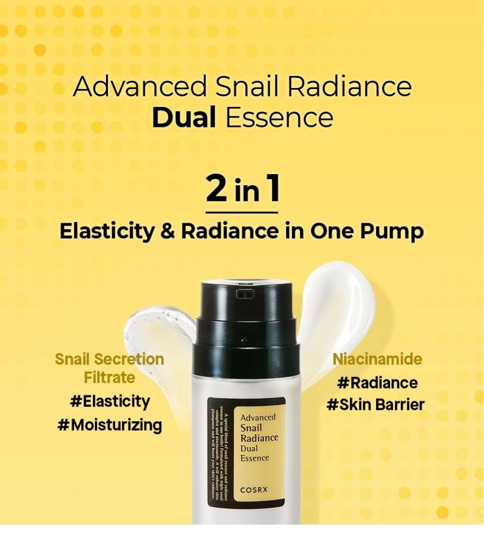 COSRX - Advanced Snail Radiance Dual Essence - 80 ml - Mhalaty