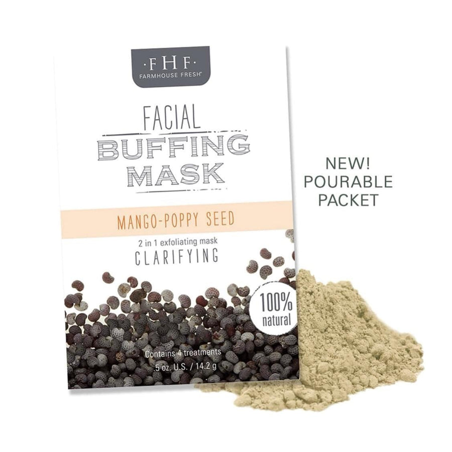 Farmhouse Fresh - Facial Buffing Mask - Mango Poppy Seed - Mhalaty