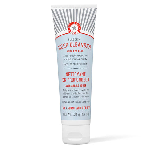 First Aid Beauty - Pure Skin Deep Cleanser with Red Clay - 134g - Mhalaty