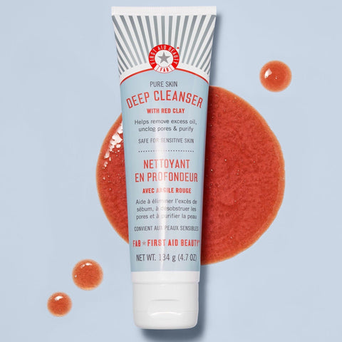 First Aid Beauty - Pure Skin Deep Cleanser with Red Clay - 134g - Mhalaty