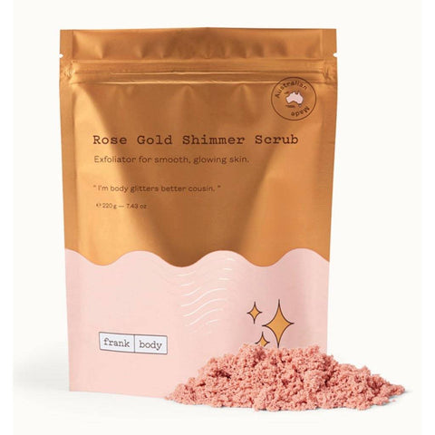 Frank Body - Rose Gold Shimmer Scrub - 220g - Mhalaty