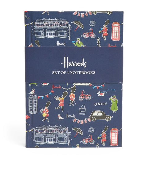 Harrods - Knightsbridge A6 Notebook - Set Of 3