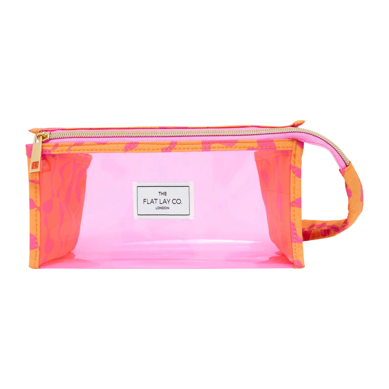 The Flat Lay Co. - Jelly Open Flat Box Bag in Orange Squiggle