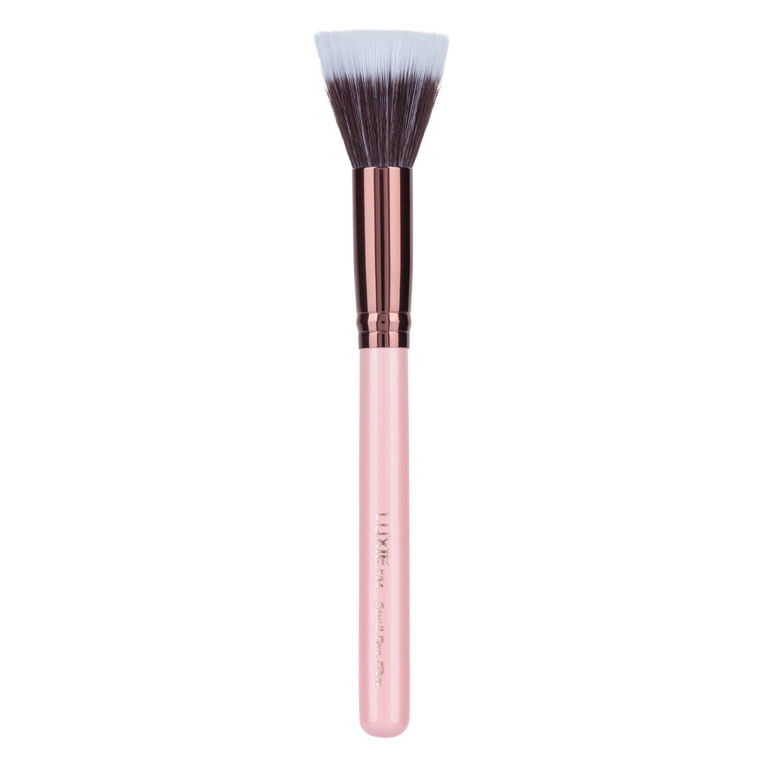 Luxie - Rose Gold Small Duo Fibre Face Brush 524 - Mhalaty