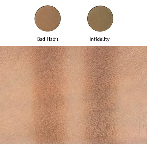 Makeup Geek - Contour Powder Pan - Bad Habit Warm Fair - Mhalaty