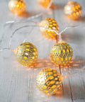 10 Gold Mini Maroq Battery Fairy Lights - Mhalaty