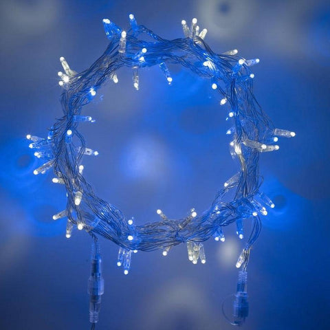 30 Blue Led White Battery Operated Fairy Lights - Mhalaty