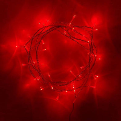 30 Red Led White Battery Operated Fairy Lights - Mhalaty