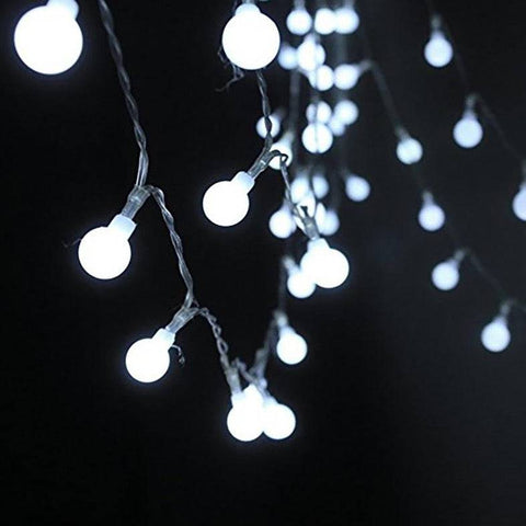 40 Led Cool White Mini Globe String Lights 40 Led Cool White Mini Globe String Lights
