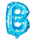 A Letter Blue Stars Balloon - 16 Inch - Mhalaty