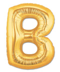 B Letter Giant Gold Balloon - 30 Inch - Mhalaty