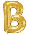 B Letter Gold Giant Foil Balloon 40 Inch - Mhalaty