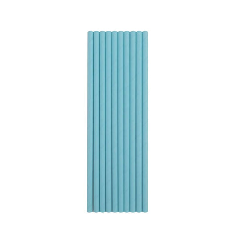 Baby Blue Paper Straws - Mhalaty