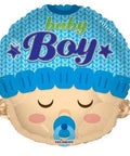 Baby Boy Face Foil Balloon - Mhalaty