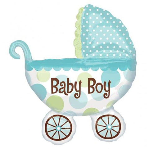 Baby Boy Trolly Foil Balloon Baby Boy Trolly Foil Balloon