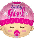 Baby Girl Face Foil Balloon - Mhalaty