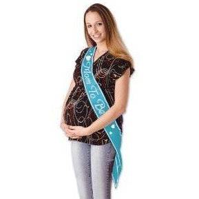 Beistle Mom To Be Satin Sash, 33-Inch By 4-Inch ( Boy ) - Mhalaty