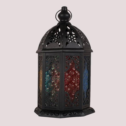 Big Black Colored Doors Lantern - Mhalaty