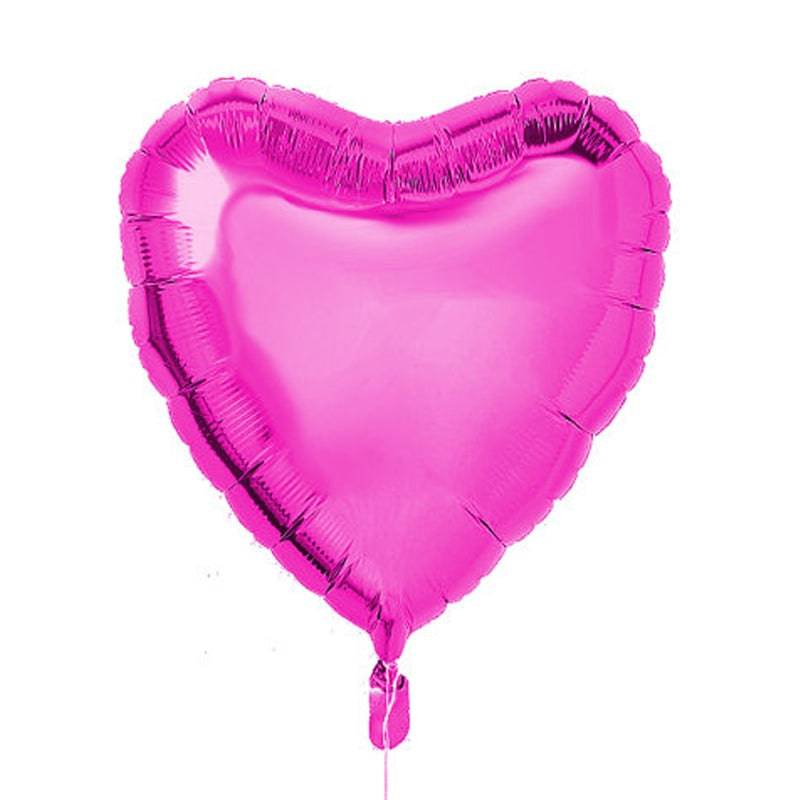 Big Heart Foil Balloon - Fuschia - Mhalaty