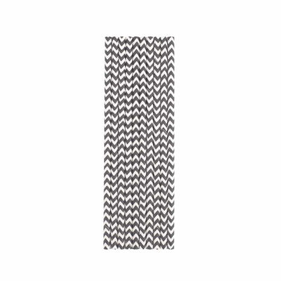 Black Chevron Paper Straws - Mhalaty