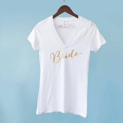 Bridal Party T-Shirt - Bride - Mhalaty