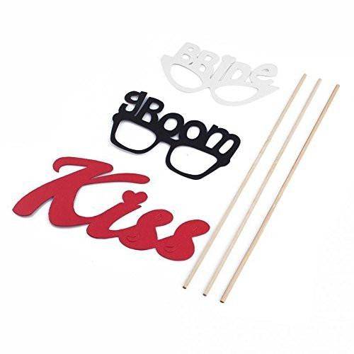 Bride And Groom Photo Props Glasses - Mhalaty