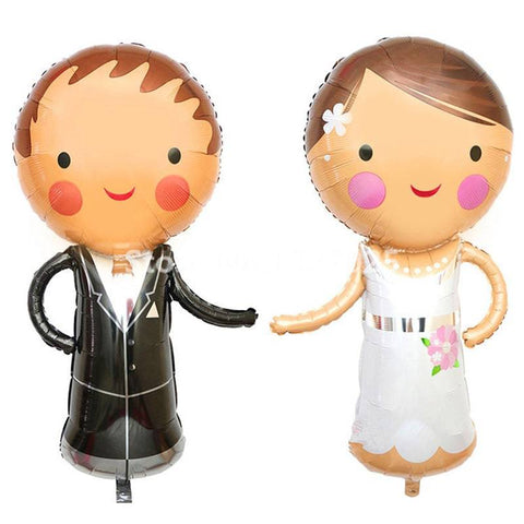 Bride & Groom Foil Balloon - Mhalaty