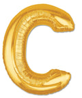 C Letter Giant Gold Balloon - 30 Inch - Mhalaty