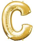 C Letter Gold Giant Foil Balloon 40 Inch - Mhalaty