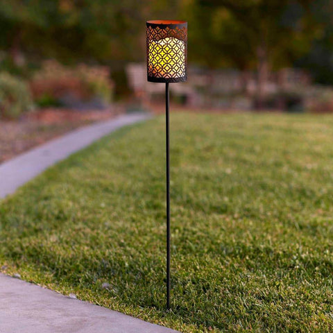 Casablanca Battery Candle Stake Lantern Casablanca Battery Candle Stake Lantern