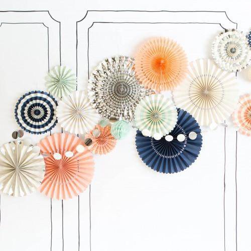 Colored Pinwheel Decorations ( Silver ) - Mhalaty