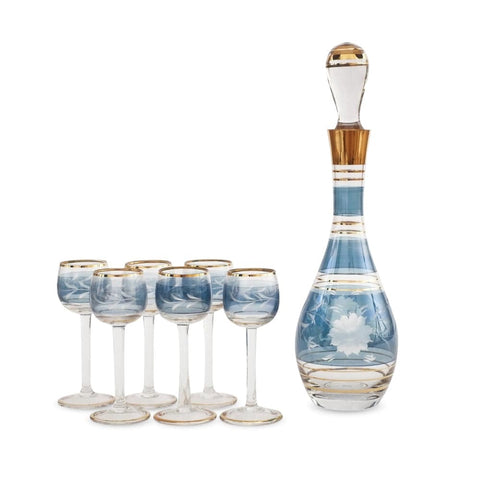 Crystal Juice Set - Blue - Mhalaty