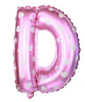 D Letter Pink Hearts Balloon - 16 Inch - Mhalaty