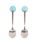 Dessert Spoons - Pack Of 2 - ( Blue Macaroon ) - Mhalaty