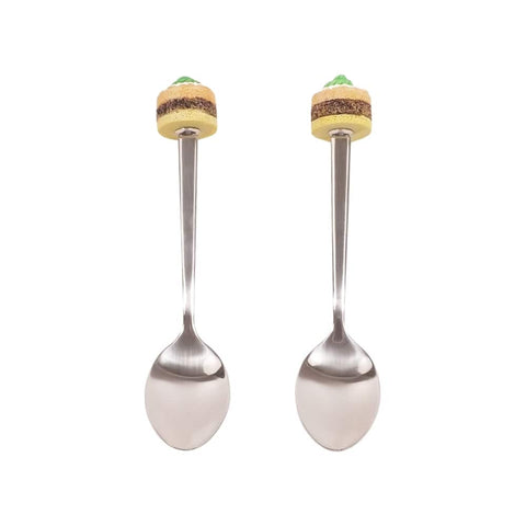 Dessert Spoons - Pack Of 2 - ( Bun Cake ) - Mhalaty