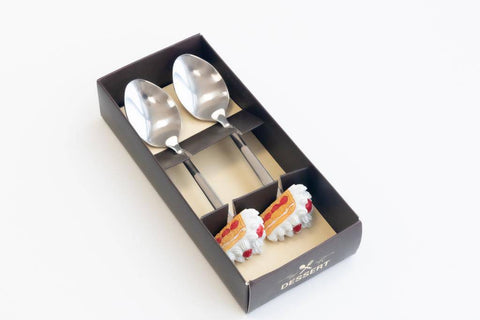 Dessert Spoons - Pack Of 2 - ( Cake ) Dessert Spoons - Pack Of 2 - ( Cake )