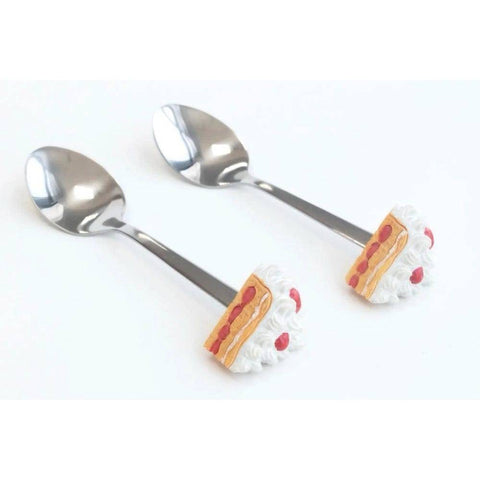 Dessert Spoons - Pack Of 2 - ( Cake ) Dessert Spoons - Pack Of 2 - ( Cake )