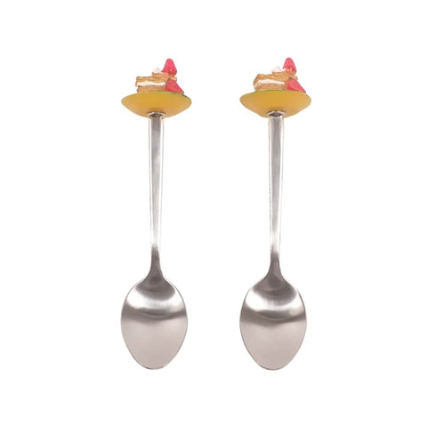 Dessert Spoons - Pack Of 2 - ( Mille-Feuille ) Dessert Spoons - Pack Of 2 - ( Mille-Feuille )