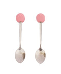 Dessert Spoons - Pack Of 2 - ( Pink Macaroon ) - Mhalaty