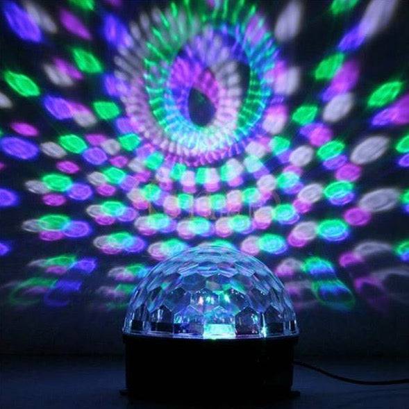 Disco Crystal Ball Projector With Speaker - Rechargable - Mhalaty
