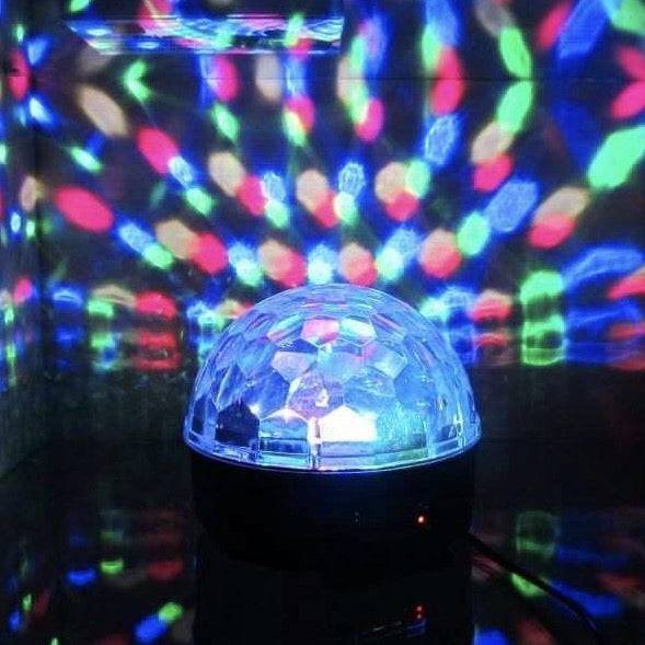 Disco Crystal Ball Projector With Speaker - With Power - Mhalaty