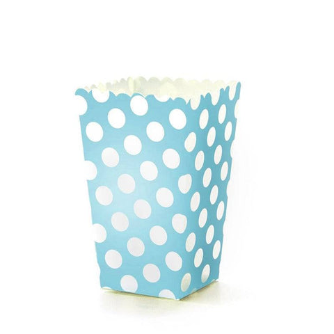 Dots Popcorn Boxes - Blue Dots Popcorn Boxes - Blue