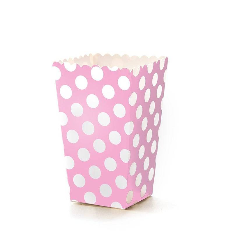 Dots Popcorn Boxes - Pink - Mhalaty