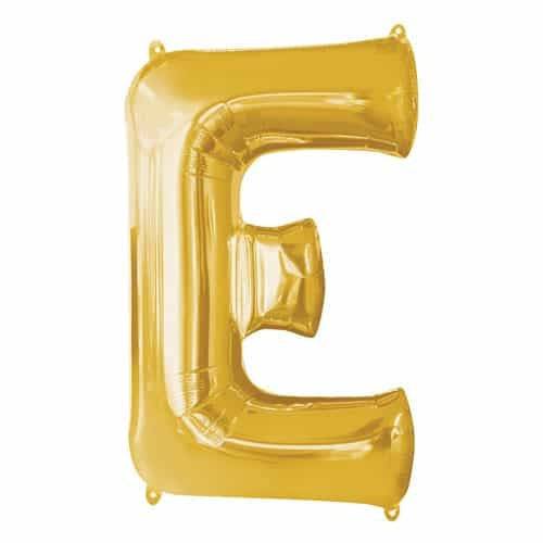 E Letter Gold Giant Foil Balloon 40 Inch - Mhalaty