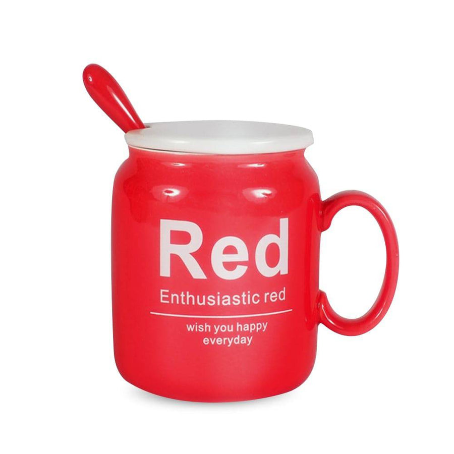 Enthusiastic Red Mug - Mhalaty