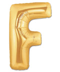 F Letter Giant Gold Balloon - 30 Inch - Mhalaty