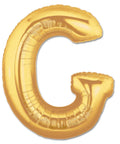 G Letter Giant Gold Balloon - 30 Inch - Mhalaty