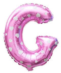 G Letter Pink Hearts Balloon - 16 Inch - Mhalaty