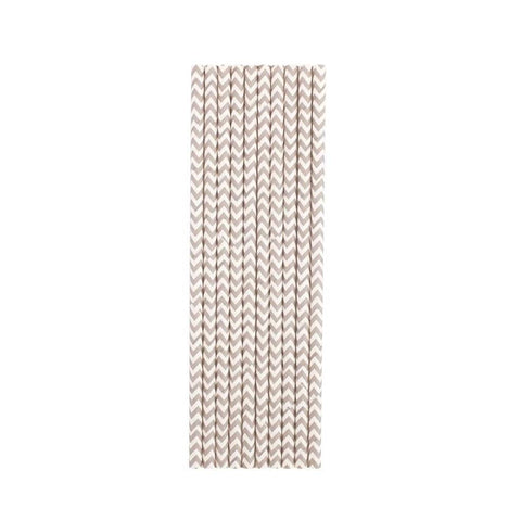 Grey Chevron Paper Straws Grey Chevron Paper Straws