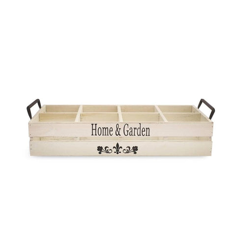 Home & Garden Wood Tray W/ Handles Home & Garden Wood Tray W/ Handles